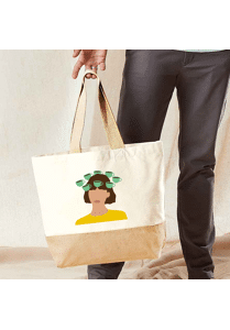 Shopping bag Head in Coffee